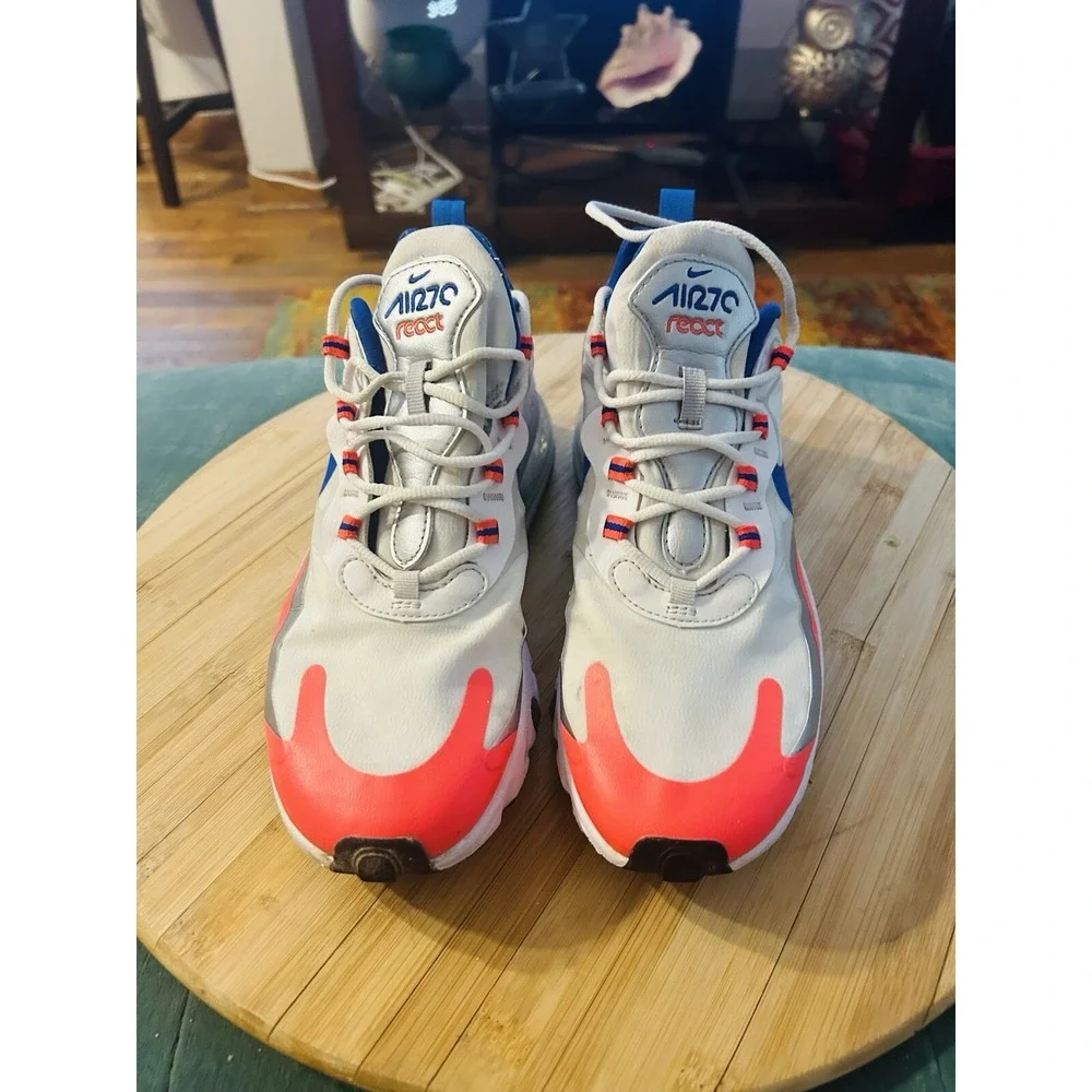 Nike Air Max 270 React 'Knicks' Sneakers CW3094-100 Women's 9.5